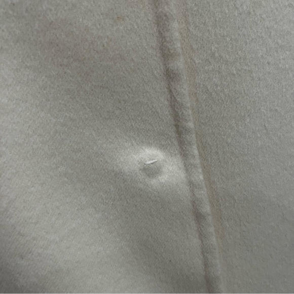 Prada Wool Collarless Coat Off White Size 42 - Picture 8 of 16